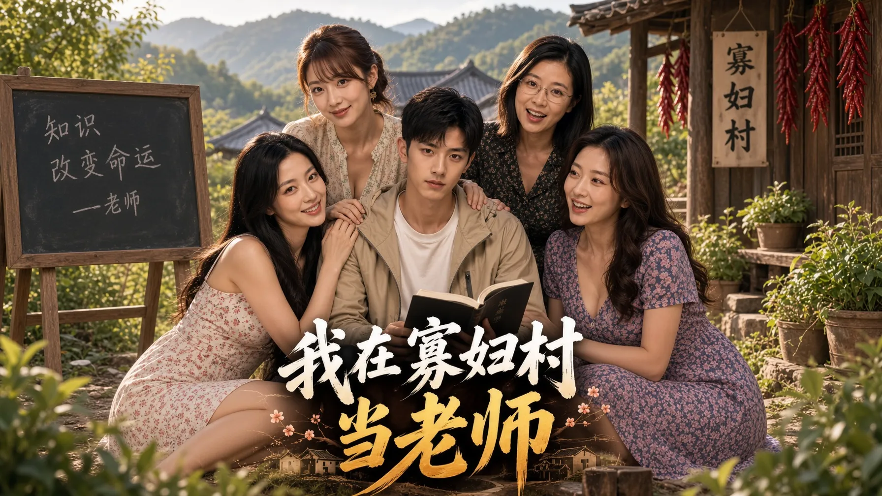 我在寡妇村当老师 AI成人短剧 完整版01-09集 封面