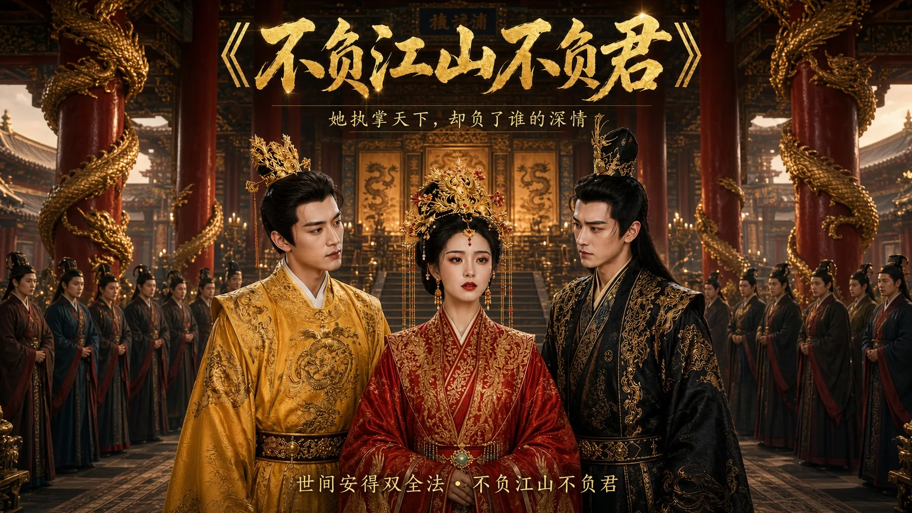 不负江山不负君海报 AI成人短剧 完整版01-11集 封面