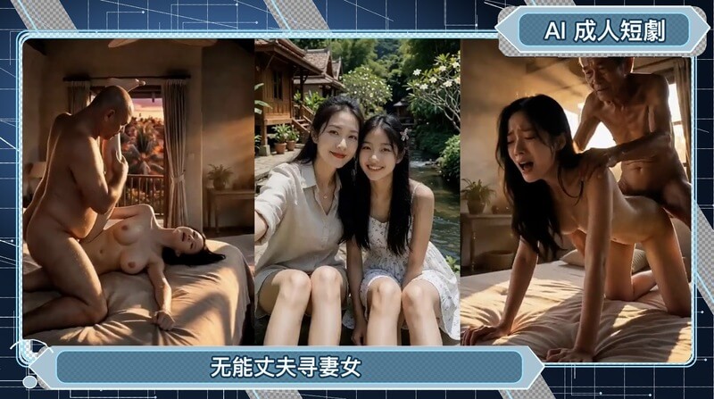 AI成人短剧 无能丈夫寻妻记
