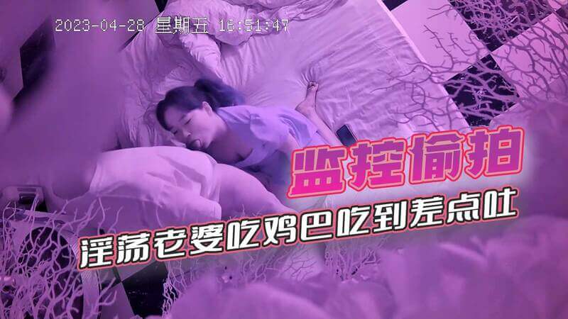 监控偷拍 夫妻卧室激情老婆吃鸡玩到干呕