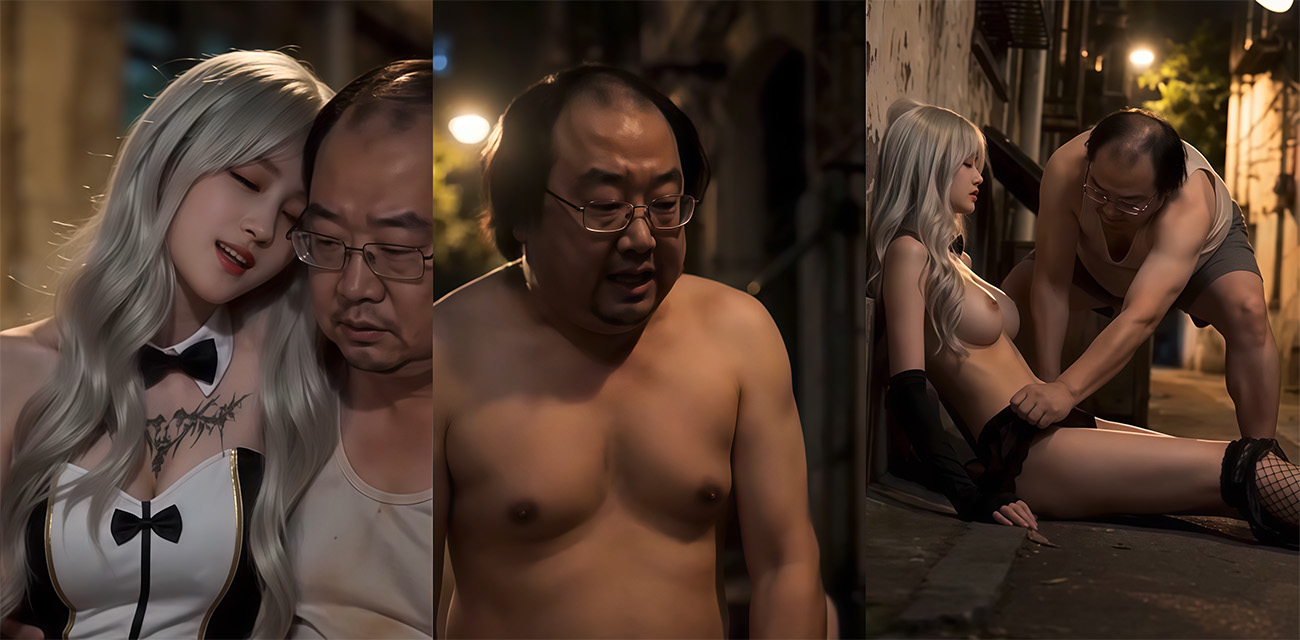 AI短剧《胖哥的传奇人生》关晓彤篇 深夜酒吧捡尸 小巷子里直接就地解决