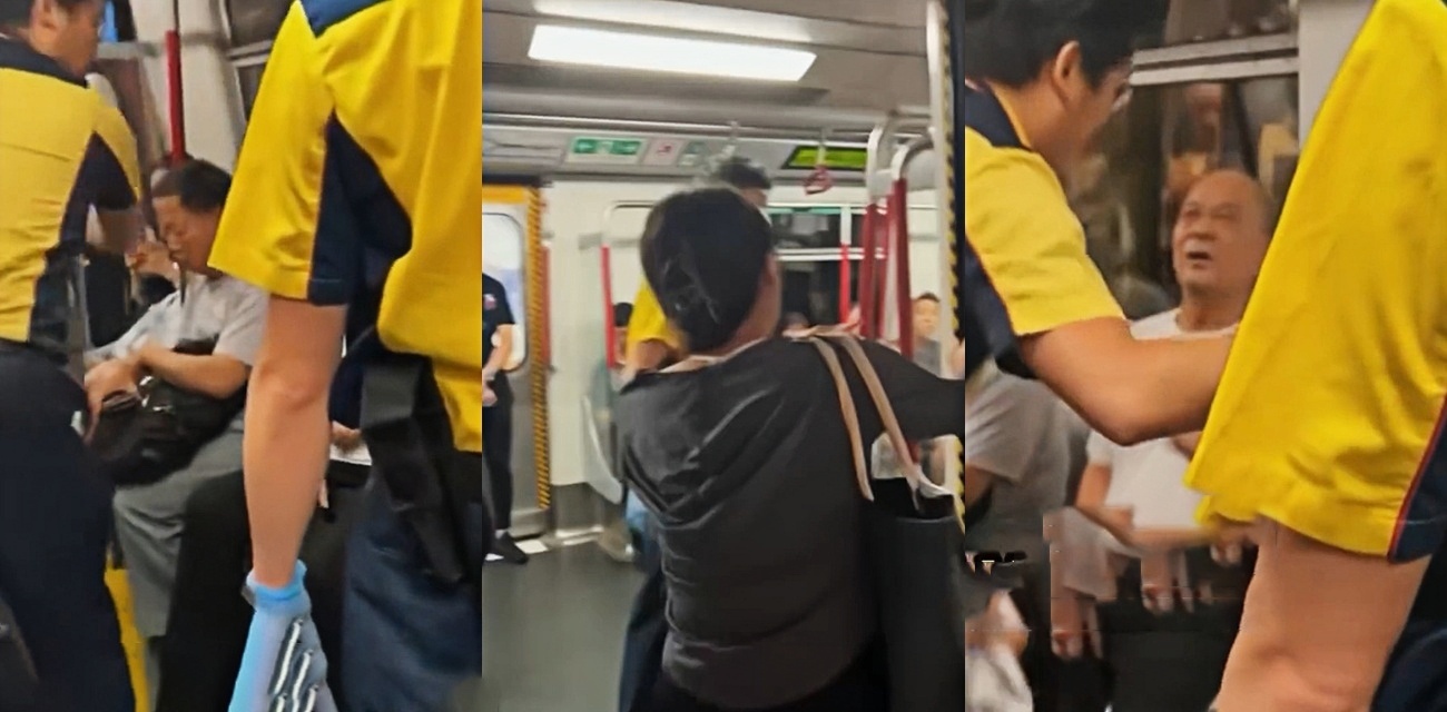 热点事件 香港80岁色老头地铁动手骚扰女孩 引发全车公愤