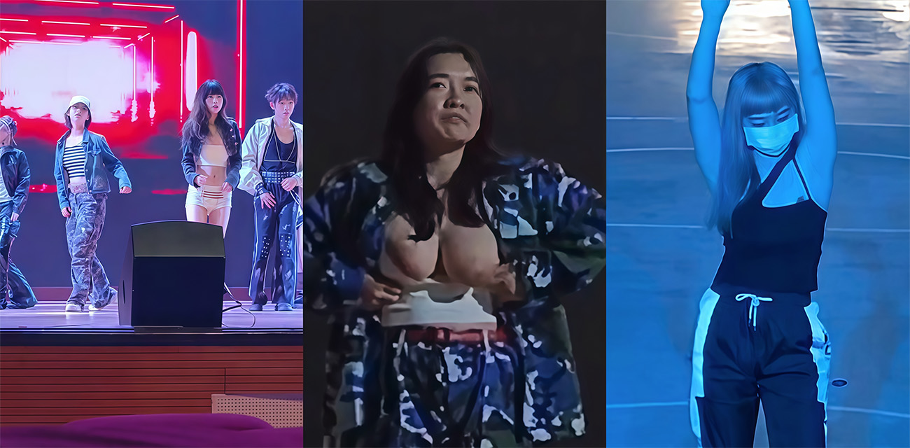 校园女大在晚会跳舞走光的视频 不得不说现在骚鸡真多 好几个感觉都是故意要把奶子跳出来