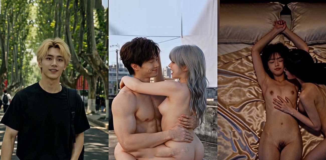 AI短剧《高三爱情故事》 月月篇 银发女孩被肌肉男操到高潮的禁忌校园激情