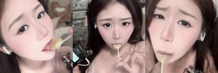 ASMR主播 沈梦逸 男友视角 口交棒棒糖挑逗诱惑 反差甜妹彻底放开