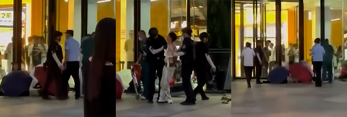 广州增城万达砍人事件 男子持刀行凶 35岁嫌疑人李某被当场抓获