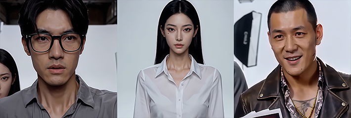 AI短剧《快门沦陷》第10集 监视器前泪痣冷颜 摄影师欠债被逼当众肉偿